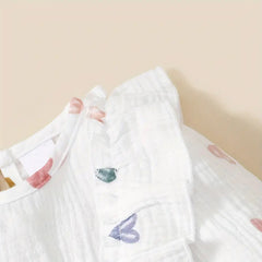 Lovely Heart Printed Long Sleeve Jumpsuit