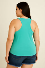 Being A Functional Fashion Letter Print Women Slogan Plus Size Tank Top