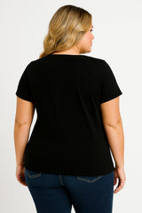 Work made us coworkers made us friends Letter Printed Plus Size T-Shirt