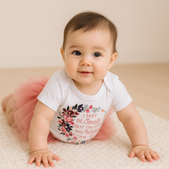 Baby Ruffled Floral Letter Print Top & Tutu Skirt