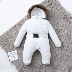 Snowsuit Hooded Long Sleeve Windproof Winter Baby Jumpsuit