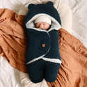 Kit Emmaillotage Bébé : 1 Couverture Réglable + 1 Bonnet - Coton Doux Pour Nouveau-nés 1-12 Mois - Pour Un Sommeil Apaisé - 1