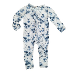 Elegant Floral Printed Long Sleeve Baby Jumpsuit
