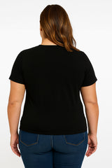 MY Kids Laugh Becuase They Think i'm Crazy Letter Printed Women Plus Size T-Shirt