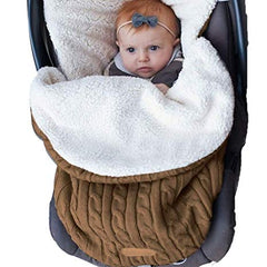 Baby Girls Boys Wrap Swaddle Blankets Knit Sleeping Bag