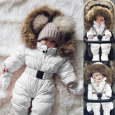 Snowsuit Hooded Long Sleeve Windproof Winter Baby Jumpsuit