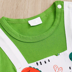 Cool Dinosaur Printed Long Sleeve Baby Jumpsuit