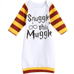 2PCS Lovely Snuggle This Muggle Printed NewBorn Baby Sleeping Bag