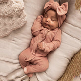 2PCS Cute Solid Color Baby Long Sleeve Jumpsuit