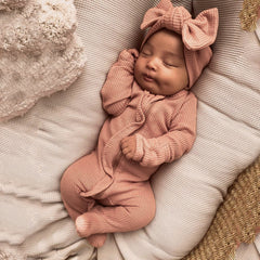 2PCS Cute Solid Color Baby Long Sleeve Jumpsuit