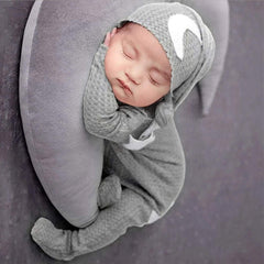 2PCS Lovely Moon Star Printed Baby Jumpsuit