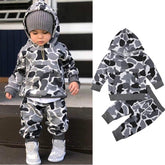 2PCS Camouflage Printed Baby Set