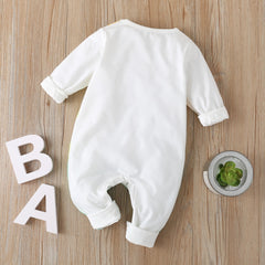 Lively Colored Pencil Animals Printed Baby Jumpsuit