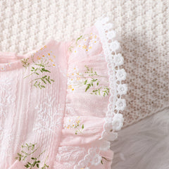 2 peças de macacão de bebê estampado em cor sólida