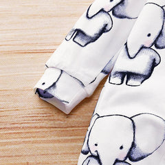 Cute Full Printed Elephant Jumpsuit