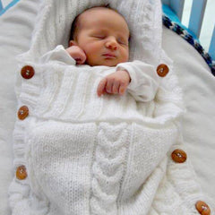Newborn Baby Wrap Swaddle Blanket Knit Sleeping Bag
