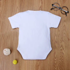 "Grandma‘s Little peanut" Letter Printed Romper