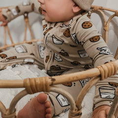 Lovely Cartoon Foods Printed Baby Jumpsuit