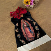 2 peças de vestido de bebê estampado da Virgem Maria