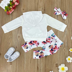 Floral Print Hoodie Set