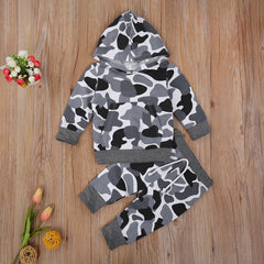 2PCS Camouflage Printed Baby Set