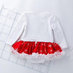 My First Christmas Bodysuit Dress 4pcs Set