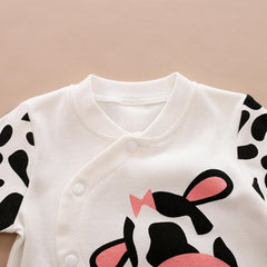 Cartoon Pattern Milk Cow Jumpsuit