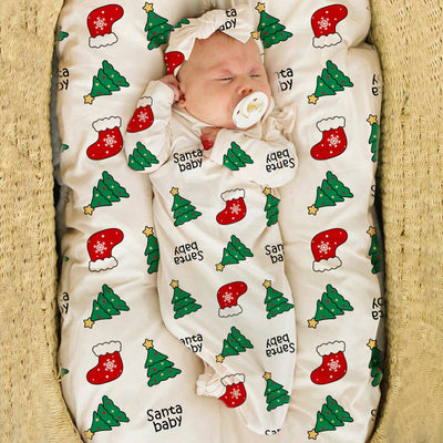 2PCS Lovely Christmas Printed Long Sleeve Sleeping Bag