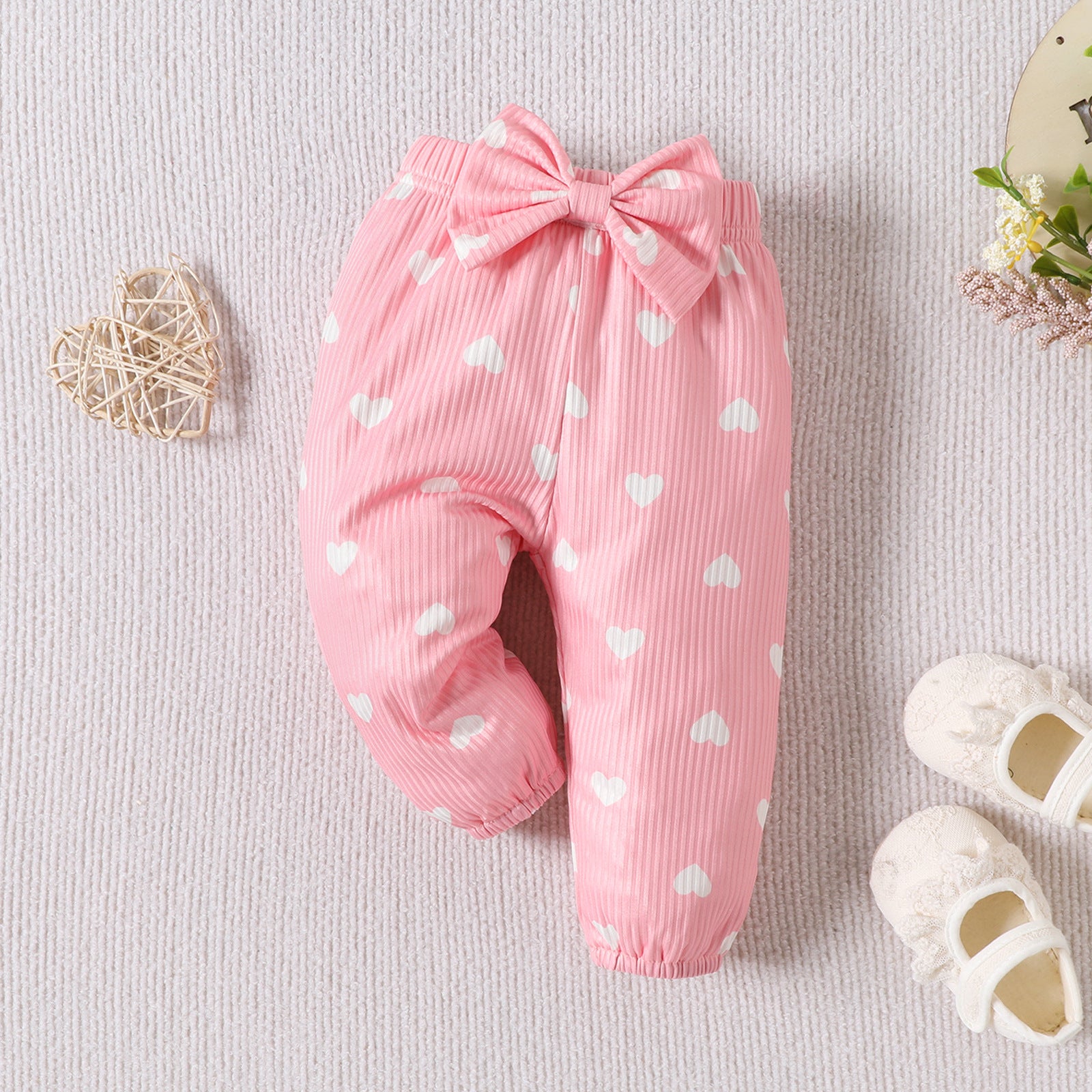 Ensemble bébé à manches longues imprimé lettre fille papa 3 pièces