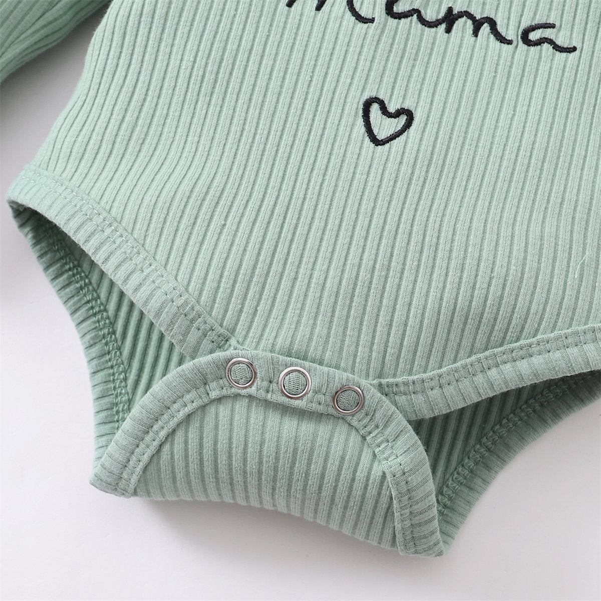 3PCS I Got It From My Letter Floral Printed Baby Set