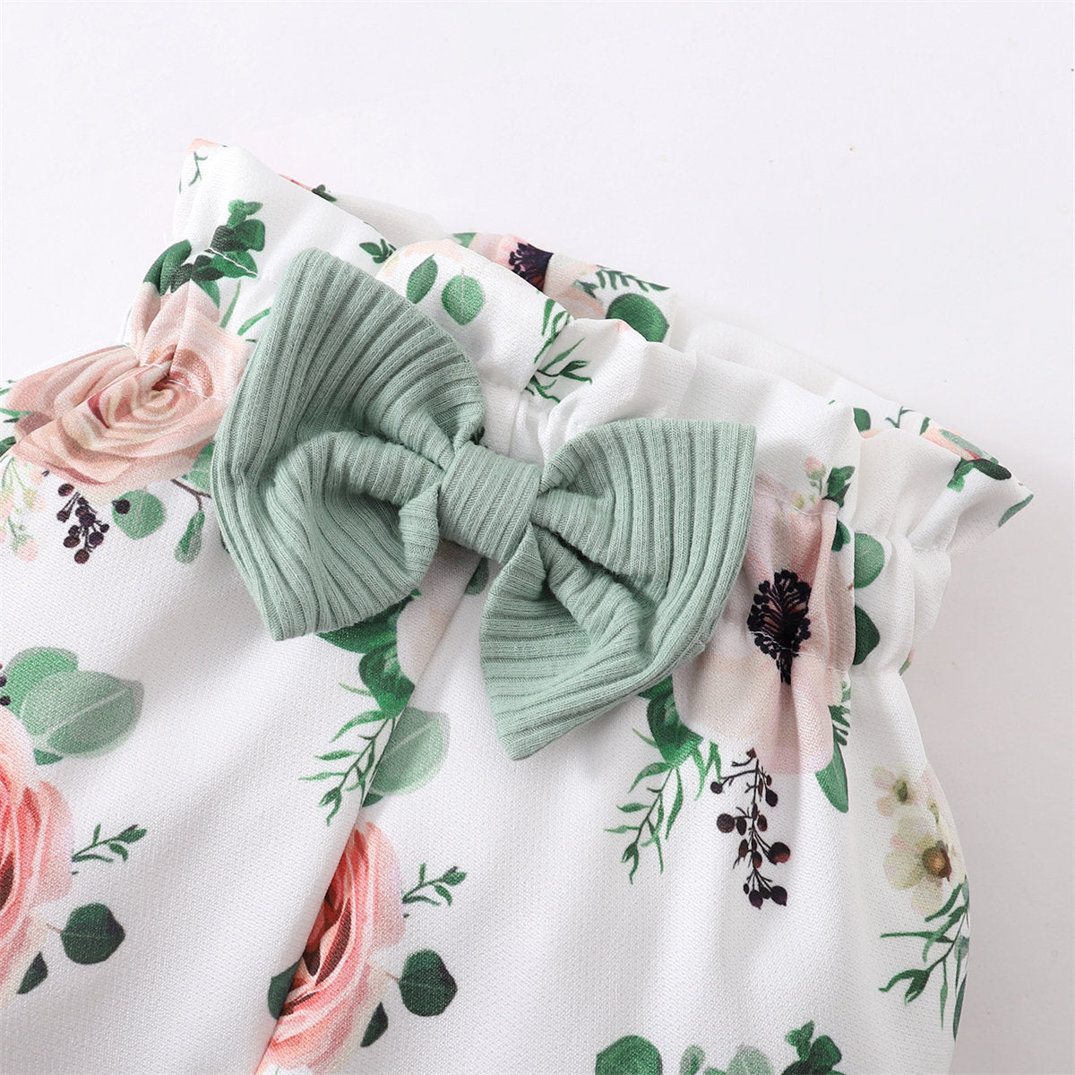 3PCS I Got It From My Letter Floral Printed Baby Set