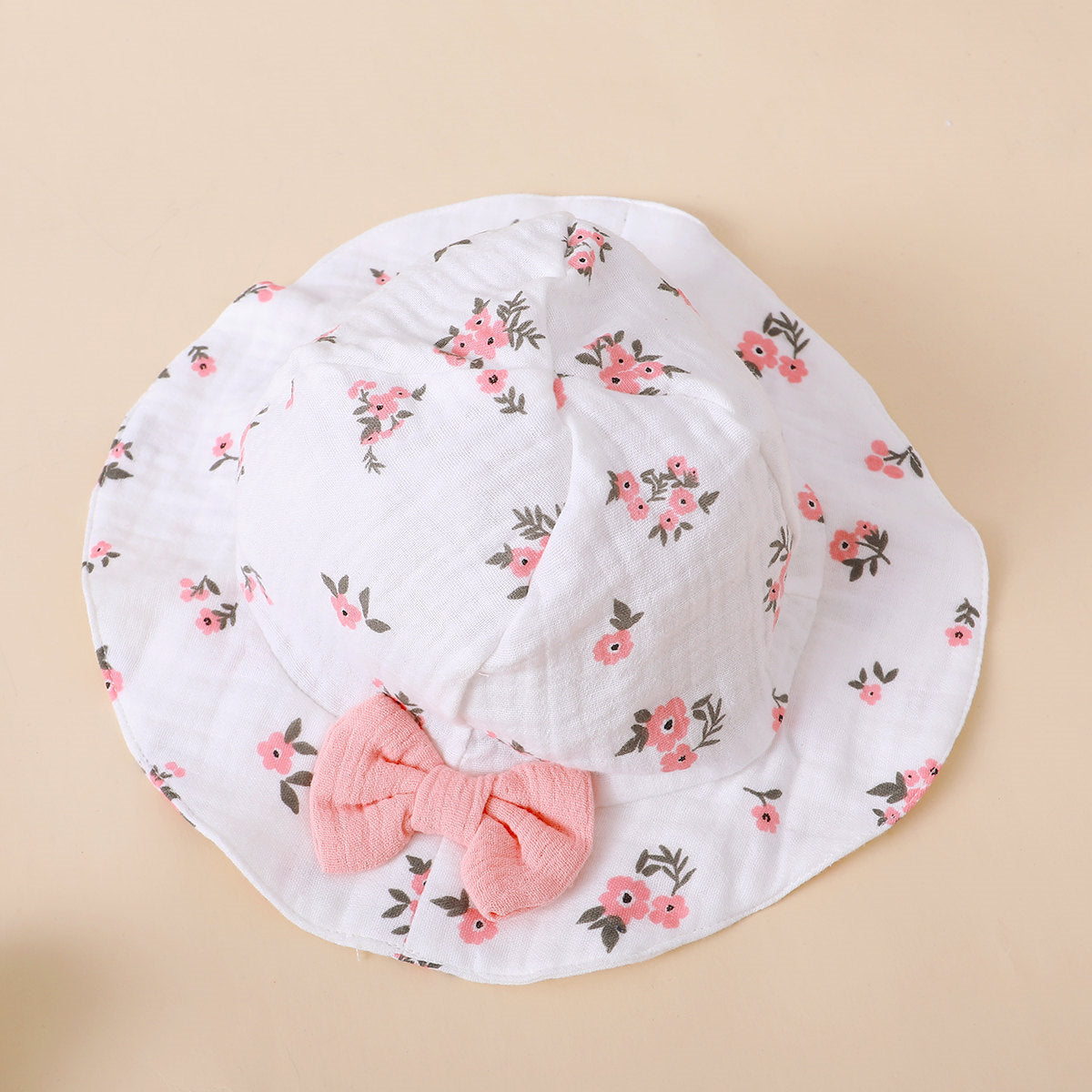 2 PCS Macacão sem mangas para bebê com estampa floral bonita