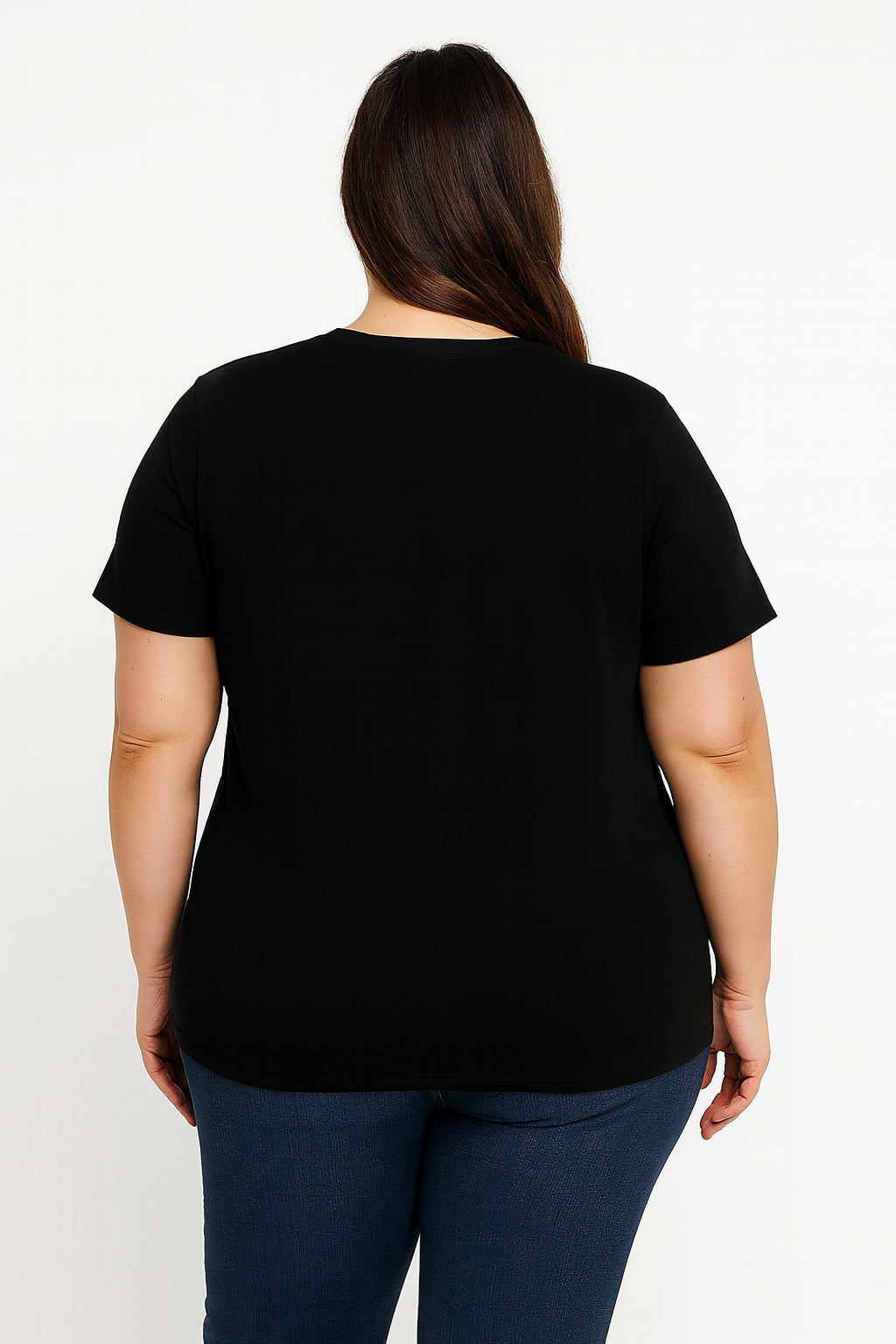 Butterfly Love Heart Print Plus Size T-Shirt