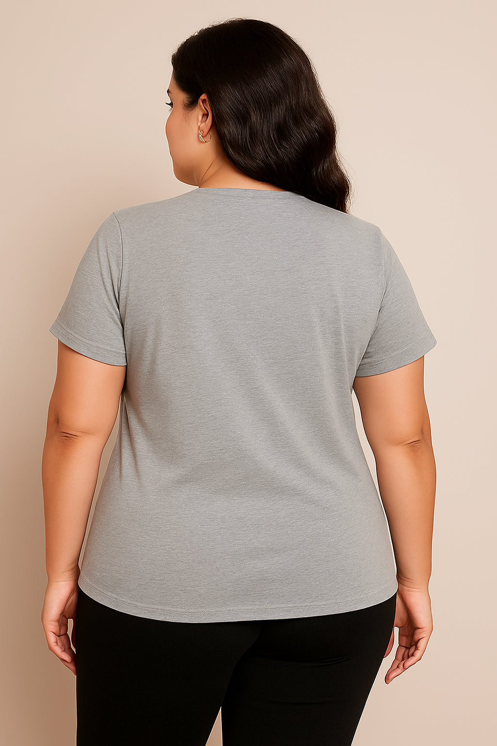 I Really Don't Mind Print Women Slogan Plus Size T-shirt