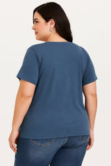 It's Fine I'm Fine Print Women Slogan Plus Size T-shirt