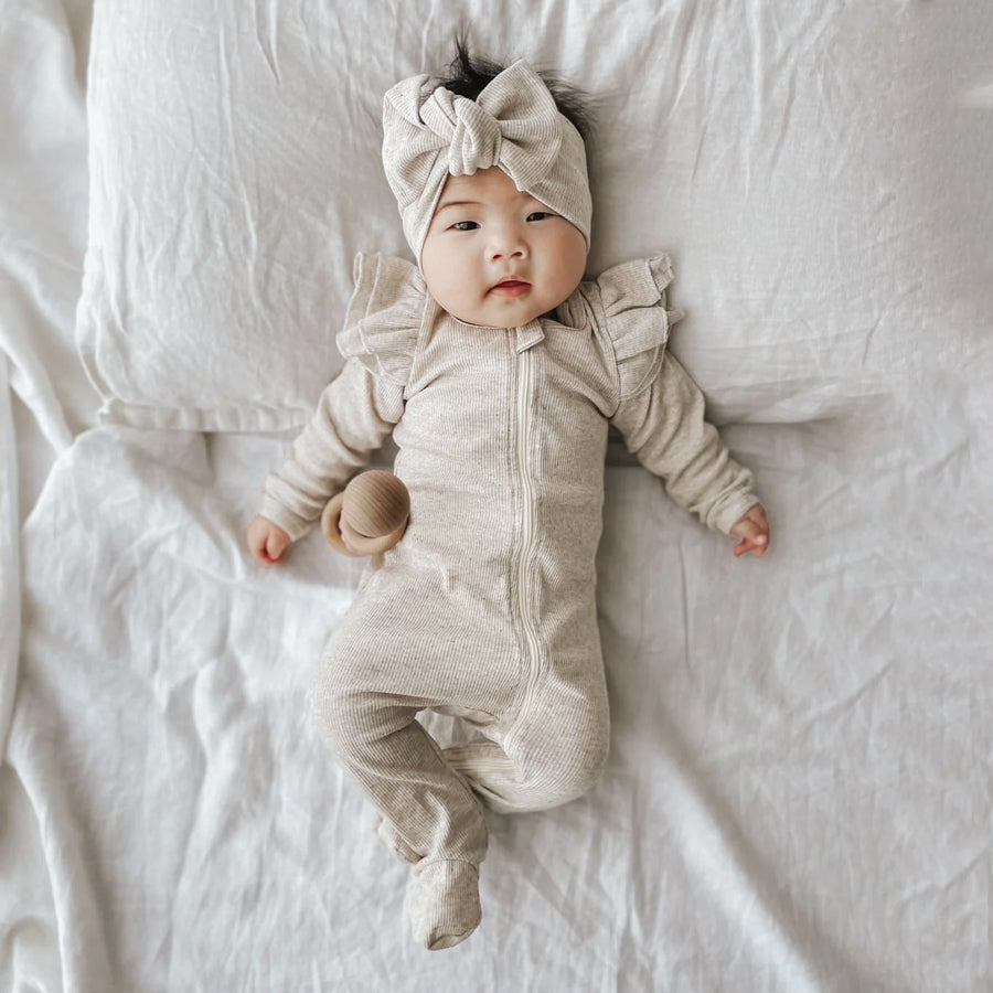 2 PCS lindo macacão de bebê de manga comprida de cor sólida