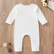 Puppy Paws Letter Printed Baby Jumpsuits