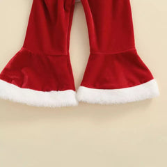 3PCS Christmas Santa Baby Letter Printed Baby Set