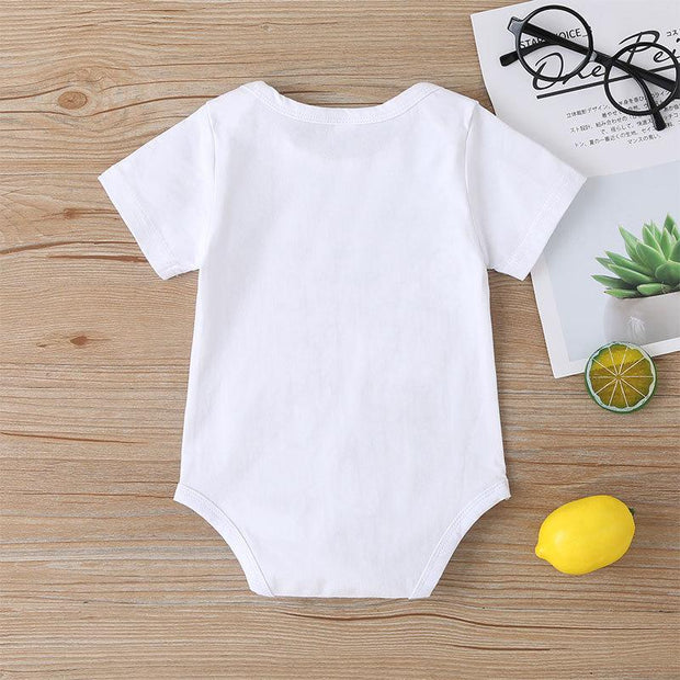 Lovely "Come On Daddy You Can Do This" Letter Printed Baby Romper