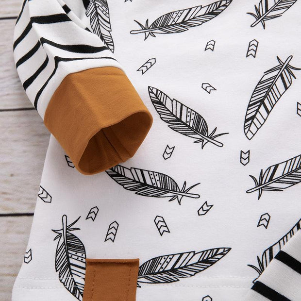 Baby Boy  Girl Striped Pants Clothes Outfits Set