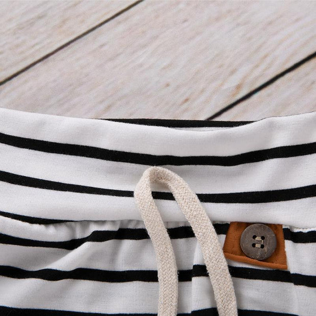 Baby Boy  Girl Striped Pants Clothes Outfits Set