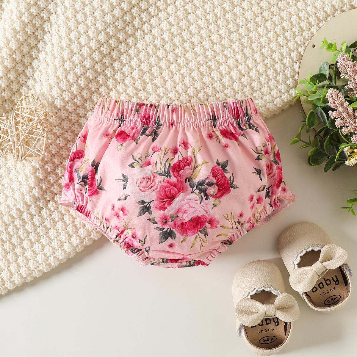 3 PCS A Princesa Chegou Conjunto de Bebê Floral com Carta Impressa