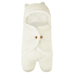 Cobertor envoltório fofo em malha para bebê recém-nascido saco de dormir