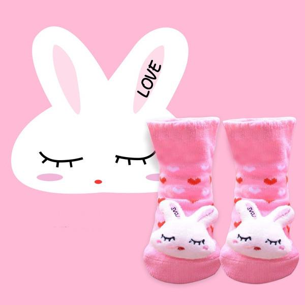 1 Pair Cute Animal Printed Newborn Infant Baby Soft Socks