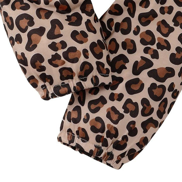 3PCS Leopard Printed Long-sleeve Baby Set