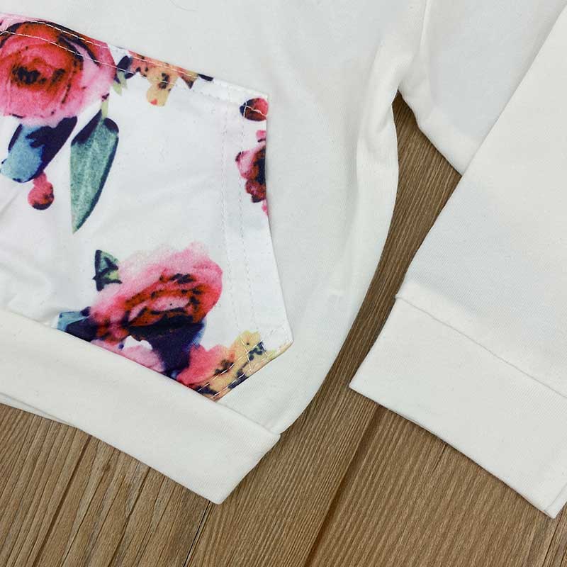 Floral Print Hoodie Set