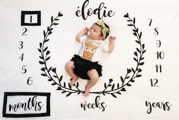 Couverture de photographie de bébé Creative Milestone