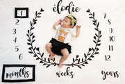 Creative Milestone Baby Photography Blanket
