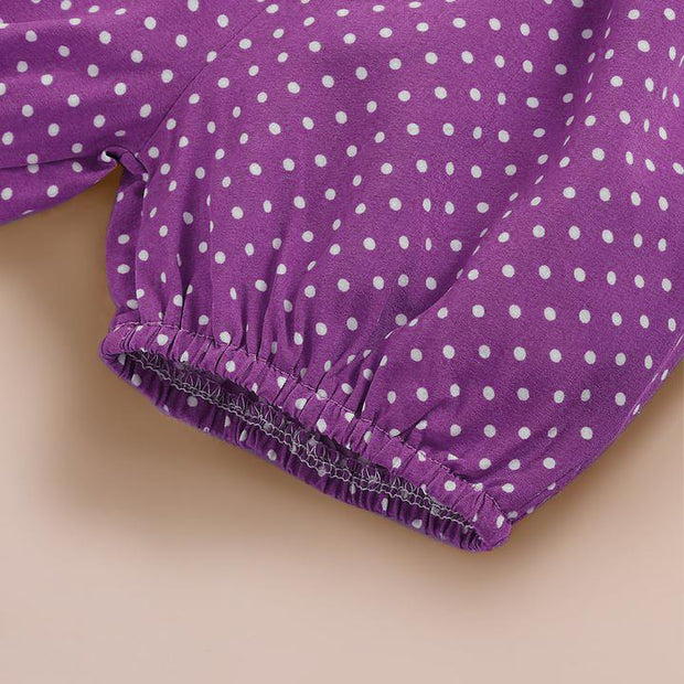 3PCS Isn't She Lovely Polka Dot Printed Baby Set