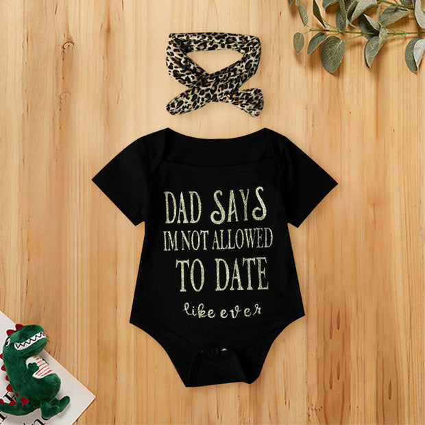 Baby Girls Romper Bodysuit Jumpsuit Headband Romper